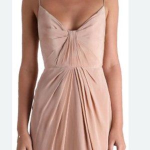 Zimmermann Pink Draped Silk Dress Size Small